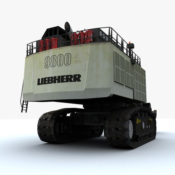 max liebherr r9800 - Liebherr R9800 by platinum3dmodels